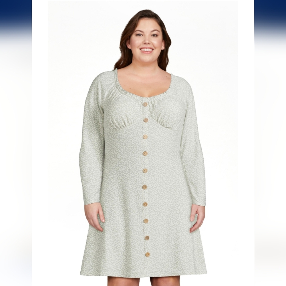 NWT No Boundaries Floral Button-Front Cottagecore Dress
